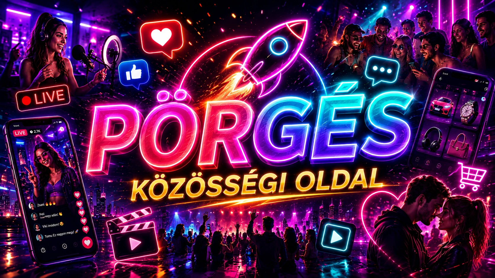 Pörgés közösségi oldal